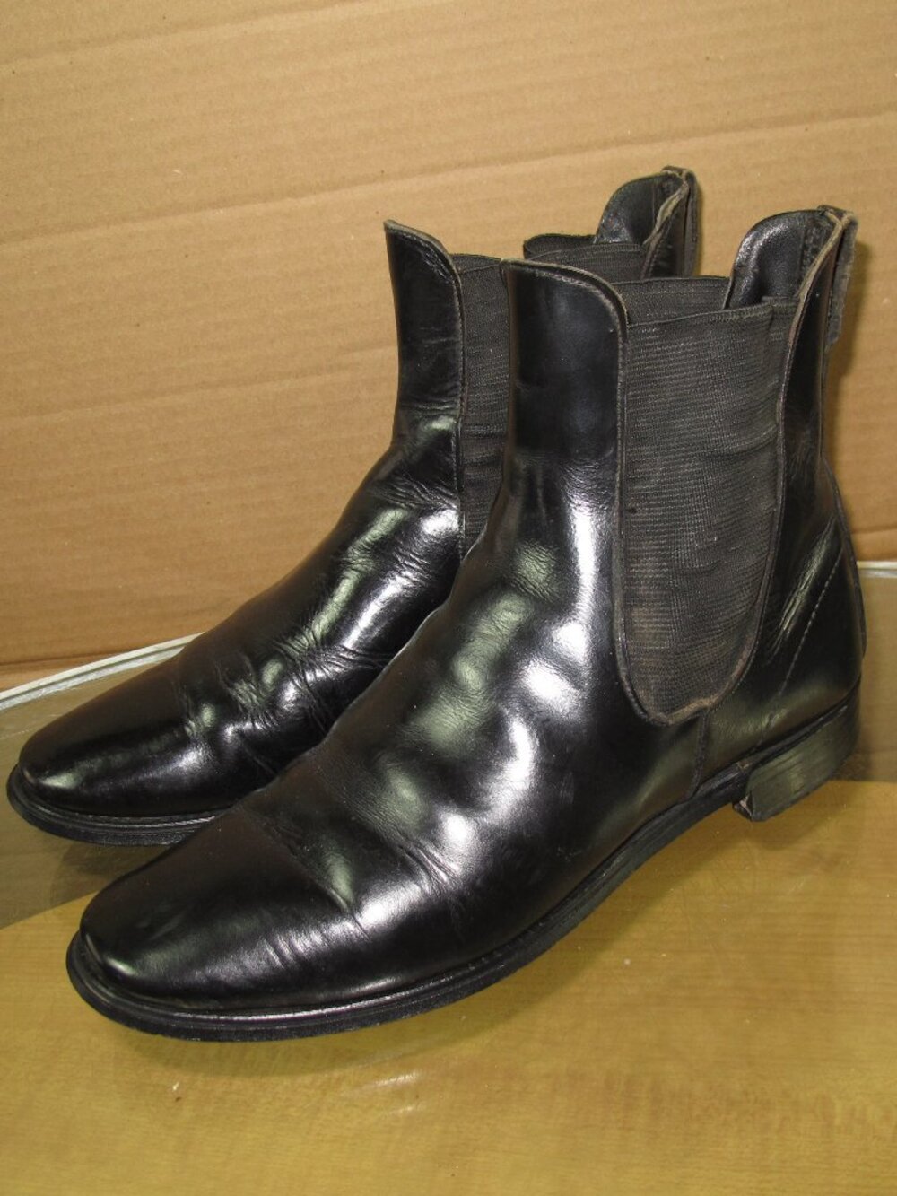 Marlborough Vintage Women's 1960''s Ankle Boots Black Leather UK Size 7/US 9